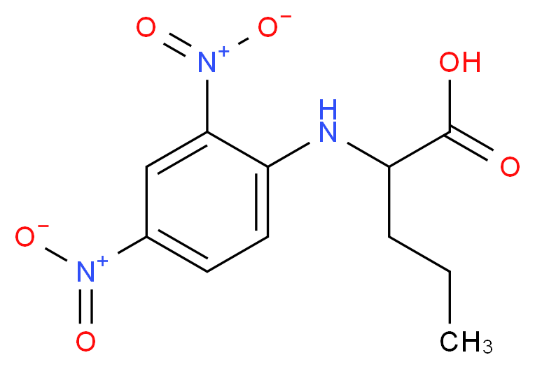 2-[(2,4-dinitrophenyl)amino]pentanoic acid_分子结构_CAS_31356-37-3