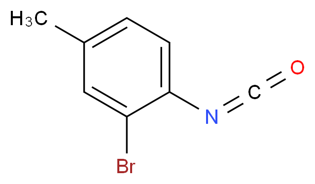 2-bromo-1-isocyanato-4-methylbenzene_分子结构_CAS_71189-13-4