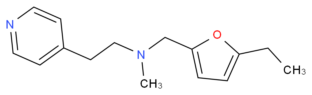 N-[(5-ethyl-2-furyl)methyl]-N-methyl-2-pyridin-4-ylethanamine_分子结构_CAS_)