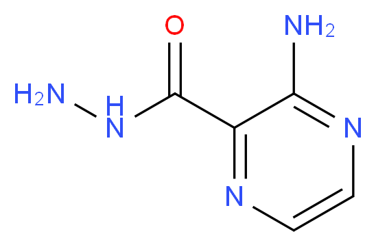 3-aminopyrazine-2-carbohydrazide_分子结构_CAS_6761-52-0