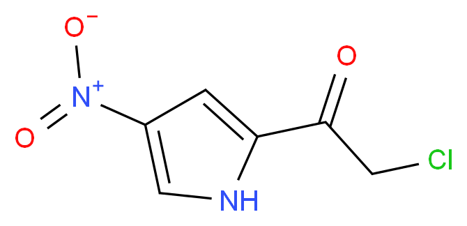 2-chloro-1-(4-nitro-1H-pyrrol-2-yl)ethanone_分子结构_CAS_53391-46-1)