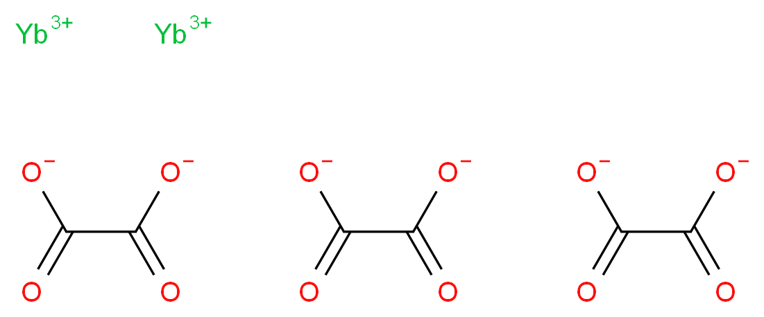 水合草酸镱(III), REacton&reg;_分子结构_CAS_58176-74-2)