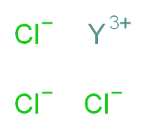 yttrium(3+) ion trichloride_分子结构_CAS_10361-92-9