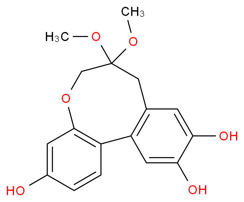 Protosappanin A dimethyl acetal_分子结构_CAS_868405-37-2)