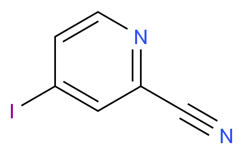 4-Iodo-2-pyridinecarbonitrile_分子结构_CAS_913836-19-8)