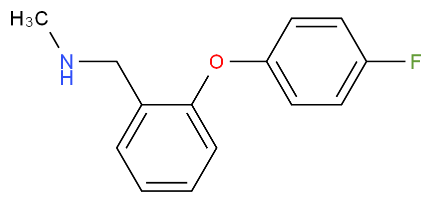 2-(4-氟苯氧基)-N-甲基苄胺_分子结构_CAS_833482-53-4)