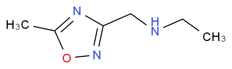 N-[(5-methyl-1,2,4-oxadiazol-3-yl)methyl]ethanamine_分子结构_CAS_)