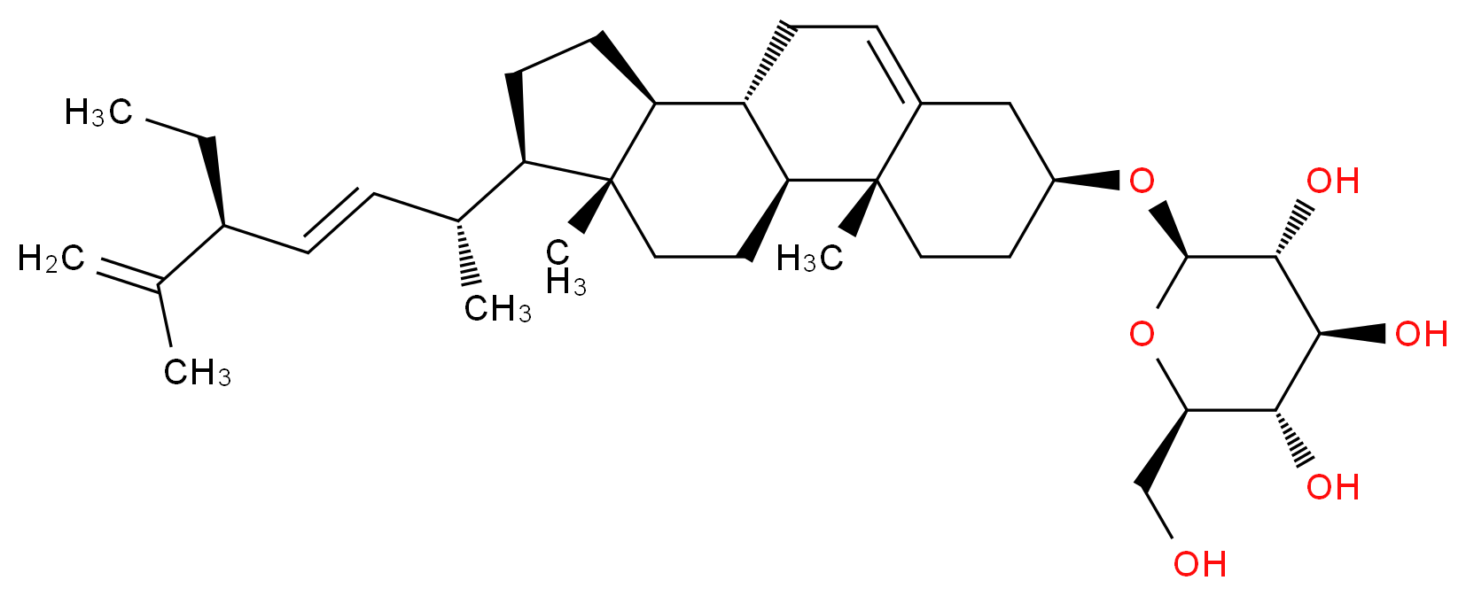 22-Dehydroclerosterol glucoside_分子结构_CAS_143815-99-0)