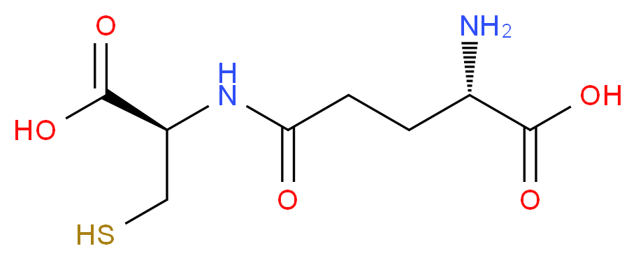 (2S)-2-amino-4-{[(1R)-1-carboxy-2-sulfanylethyl]carbamoyl}butanoic acid_分子结构_CAS_636-58-8