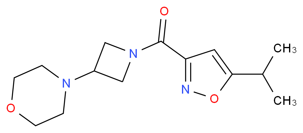 4-{1-[(5-isopropyl-3-isoxazolyl)carbonyl]-3-azetidinyl}morpholine_分子结构_CAS_)