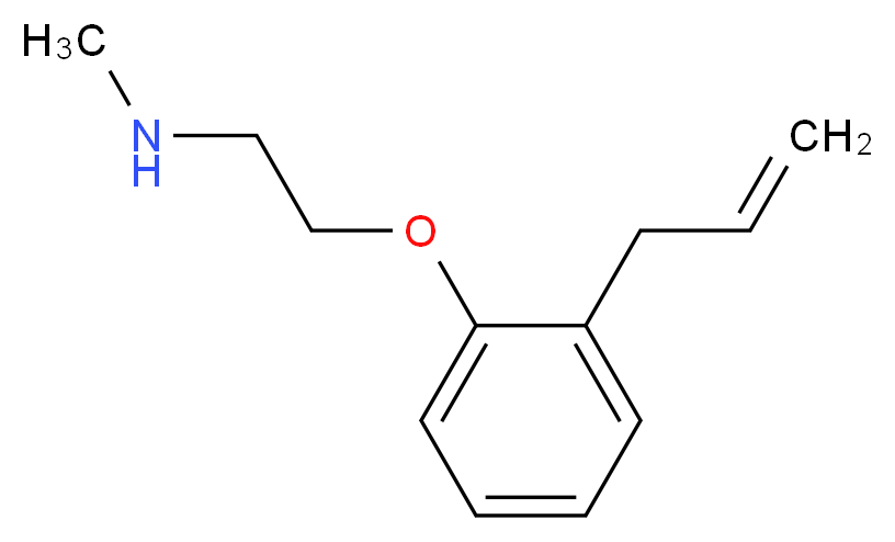 methyl({2-[2-(prop-2-en-1-yl)phenoxy]ethyl})amine_分子结构_CAS_57162-94-4