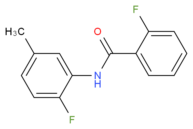 2-Fluoro-N-(2-fluoro-5-methylphenyl)benzamide_分子结构_CAS_839688-16-3)