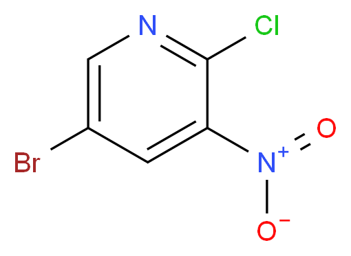 5-Bromo-2-chloro-3-nitropyridine_分子结构_CAS_)