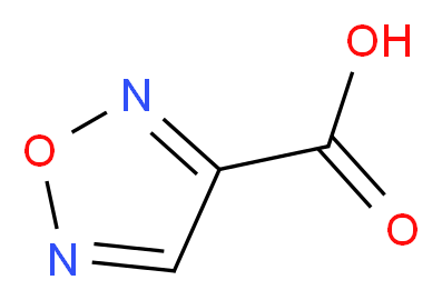 1,2,5-Oxadiazole-3-carboxylic acid_分子结构_CAS_88598-08-7)