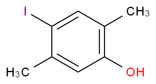 4-iodo-2,5-dimethylphenol_分子结构_CAS_114971-53-8)