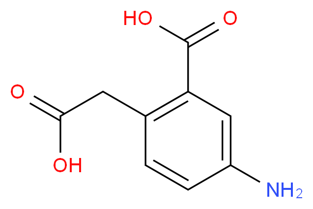 5-AMINO-2-(CARBOXYMETHYL)BENZOIC ACID_分子结构_CAS_22901-69-5)