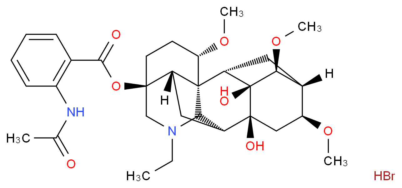 Lappaconitine hydrobromide_分子结构_CAS_)