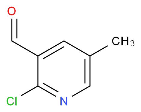 2-CHLORO-5-METHYLPYRIDINE-3-CARBALDEHYDE_分子结构_CAS_92444-99-0)