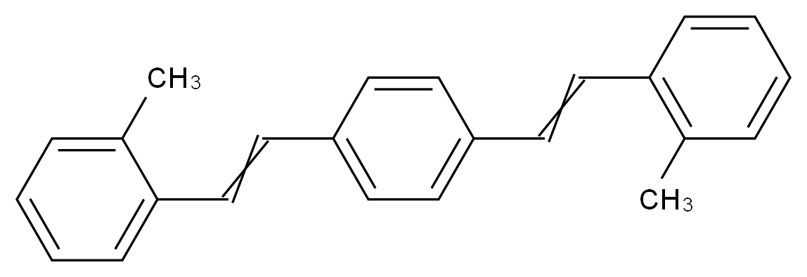 1-methyl-2-(2-{4-[2-(2-methylphenyl)ethenyl]phenyl}ethenyl)benzene_分子结构_CAS_13280-61-0