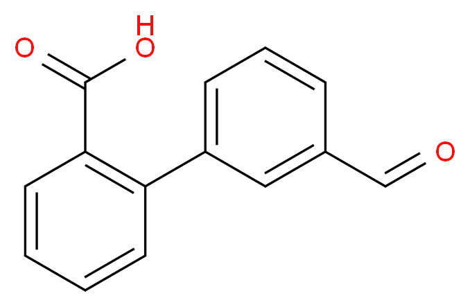 3'-Formyl-[1,1'-biphenyl]-2-carboxylic acid_分子结构_CAS_100538-35-0)