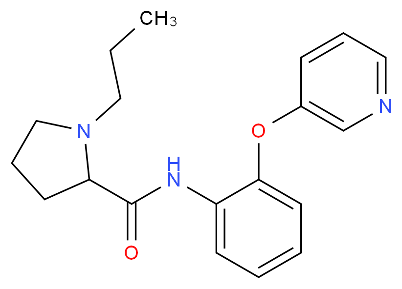 1-propyl-N-[2-(3-pyridinyloxy)phenyl]prolinamide_分子结构_CAS_)