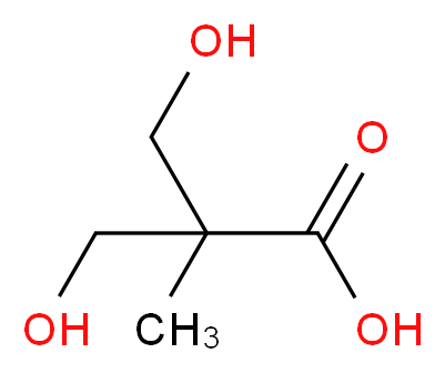 3-hydroxy-2-(hydroxymethyl)-2-methylpropanoic acid_分子结构_CAS_4767-03-7