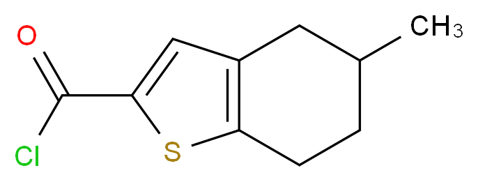 5-Methyl-4,5,6,7-tetrahydro-benzo[b]thiophene-2-carbonyl chloride_分子结构_CAS_)