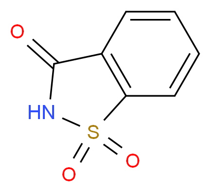 2,3-dihydro-1$l^{6},2-benzothiazole-1,1,3-trione_分子结构_CAS_81-07-2