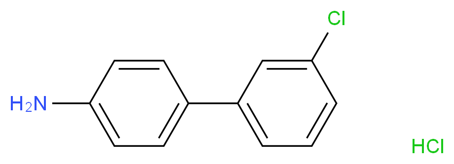 3'-Chloro-[1,1'-biphenyl]-4-amine hydrochloride_分子结构_CAS_811842-60-1)