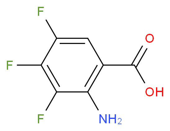 2-amino-3,4,5-trifluorobenzoic acid_分子结构_CAS_531529-72-3