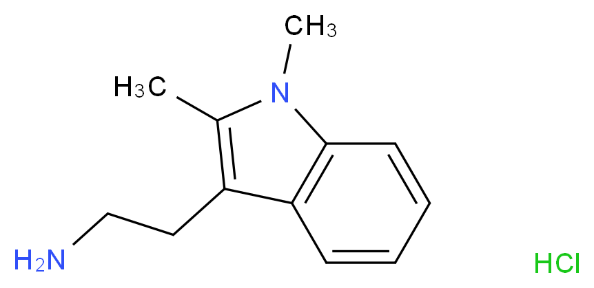2-(1,2-Dimethyl-1H-indol-3-yl)-ethylamine hydrochloride_分子结构_CAS_)