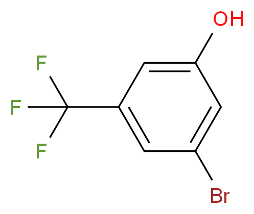 3-bromo-5-(trifluoromethyl)phenol_分子结构_CAS_1025718-84-6