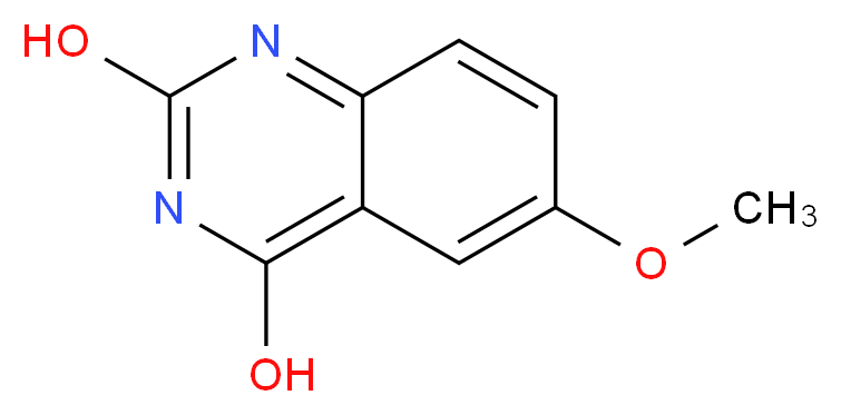 6-methoxyquinazoline-2,4-diol_分子结构_CAS_32618-84-1