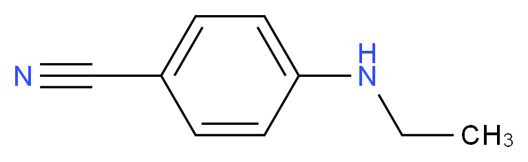 4-(ethylamino)benzonitrile_分子结构_CAS_)