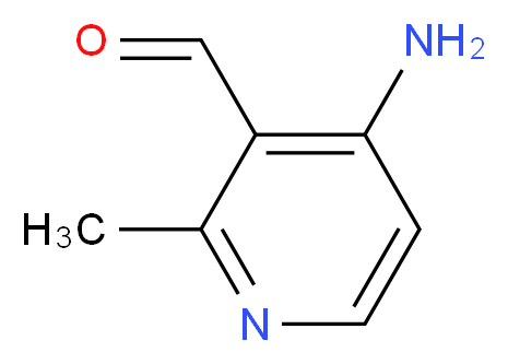 4-amino-2-methylpyridine-3-carbaldehyde_分子结构_CAS_1060809-70-2