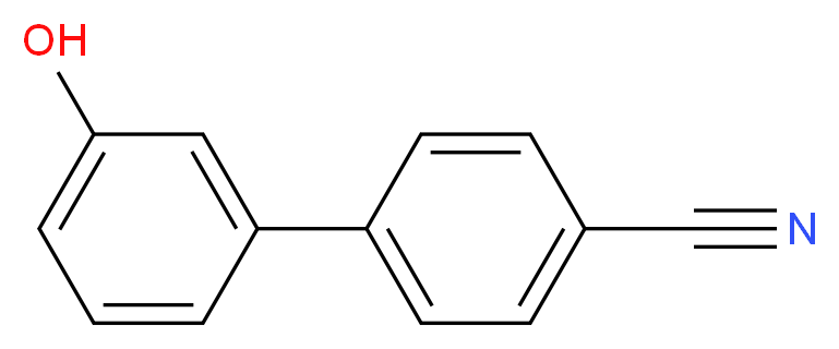 4-(3-hydroxyphenyl)benzonitrile_分子结构_CAS_486455-27-0