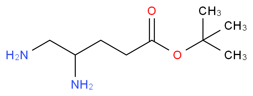 tert-butyl 4,5-diaminopentanoate_分子结构_CAS_878799-20-3