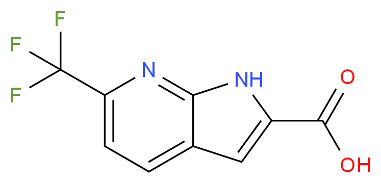 6-(Trifluoromethyl)-7-azaindole-2-carboxylic acid_分子结构_CAS_952182-22-8)