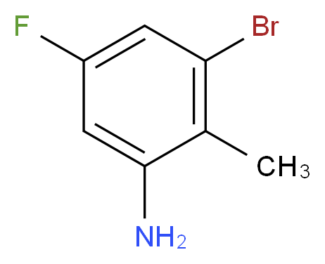  3-bromo-5-fluoro-2-methylbenzenamine_分子结构_CAS_502496-36-8)