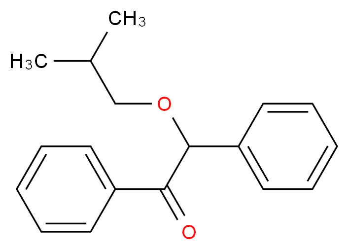 苯偶姻异丁基醚_分子结构_CAS_22499-12-3)