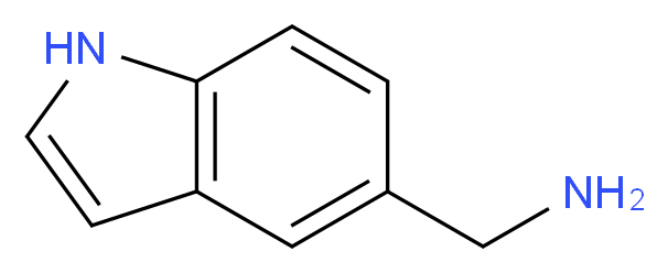 5-(Aminomethyl)indole _分子结构_CAS_81881-74-5)