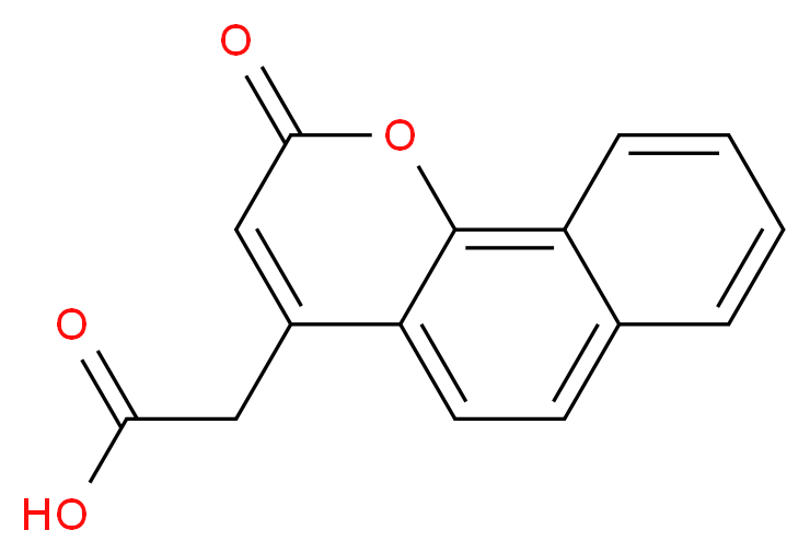 (2-oxo-2H-benzo[h]chromen-4-yl)acetic acid_分子结构_CAS_101999-46-6)