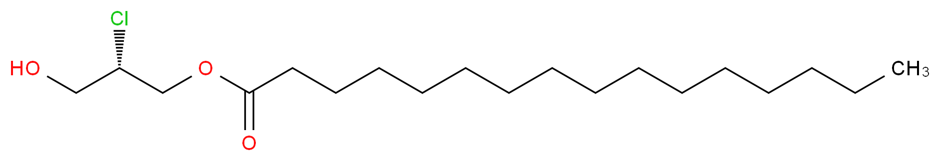 (2R)-2-chloro-3-hydroxypropyl hexadecanoate_分子结构_CAS_63326-63-6