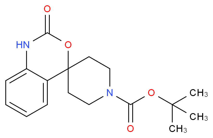 1'-Boc-1,2-dihydro-2-oxo-spiro[4H-3,1-benzoxazine-4,4'-piperidine]_分子结构_CAS_84060-08-2)