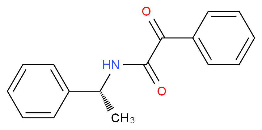 2-oxo-2-phenyl-N-[(1R)-1-phenylethyl]acetamide_分子结构_CAS_10549-15-2