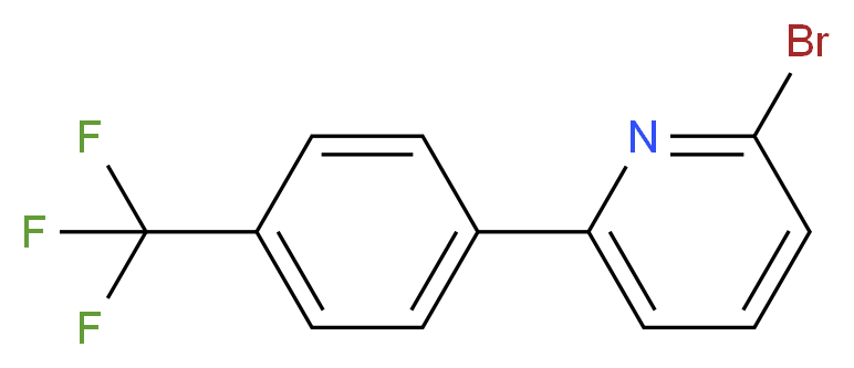 2-BroMo-6-(4-(trifluoroMethyl)phenyl)pyridine_分子结构_CAS_637352-38-6)