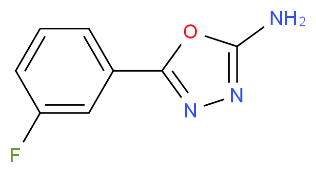 5-(3-Fluorophenyl)-1,3,4-oxadiazol-2-amine_分子结构_CAS_341978-66-3)