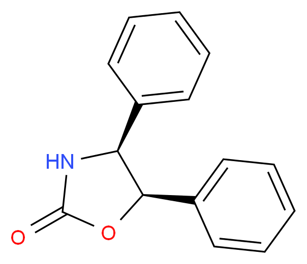 (4S,5R)-4,5-diphenyl-1,3-oxazolidin-2-one_分子结构_CAS_23204-70-8