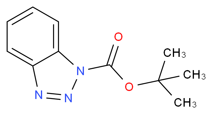 tert-butyl 1H-1,2,3-benzotriazole-1-carboxylate_分子结构_CAS_130384-98-4