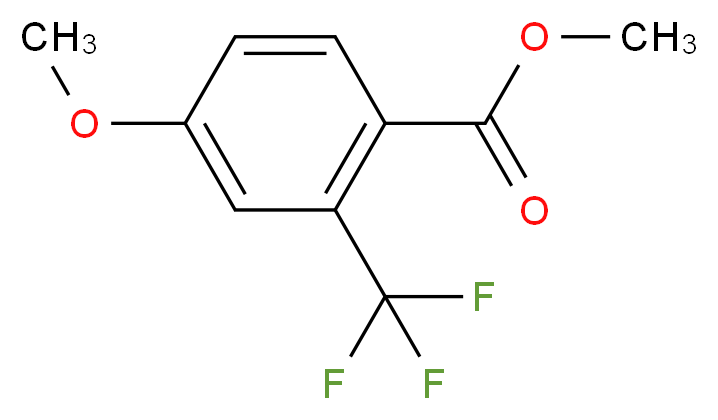 Methyl 4-methoxy-2-(trifluoromethyl)benzoate_分子结构_CAS_773875-67-5)